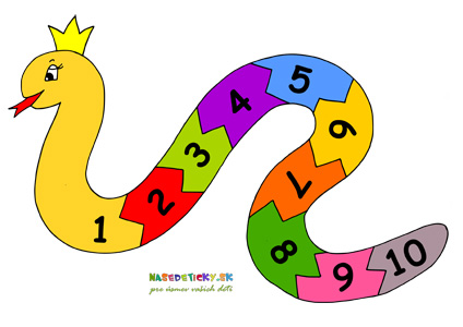 Had s číslami pre deti