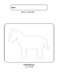 Ako nakresliť koníka