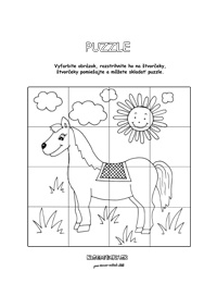 Koník - puzzle pre deti