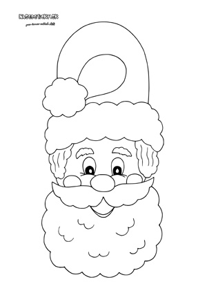 Mikuláš (Santa) - visačka na dvere
