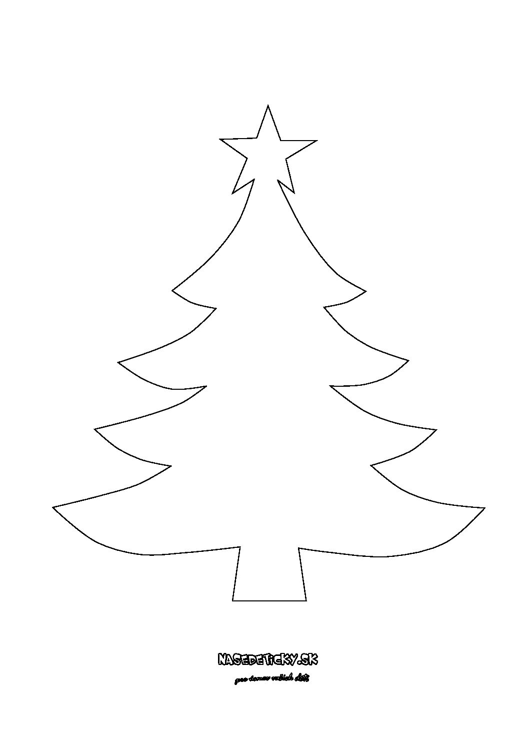 Stromček - predloha, maketa - Vianoce