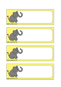 Slon - menovky