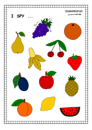 I spy fruit - worksheet