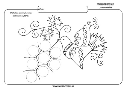 Vajnorské ornamenty - pracovné listy pre deti