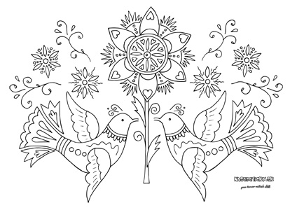 Vajnorské ornamenty - omaľovánky