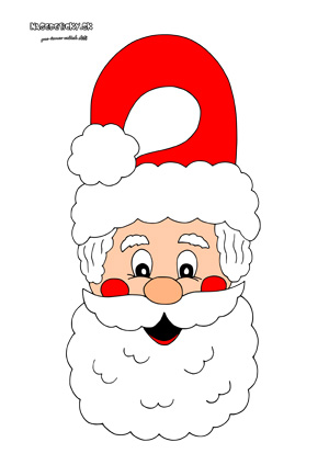 Mikuláš (Santa) - visačka na dvere