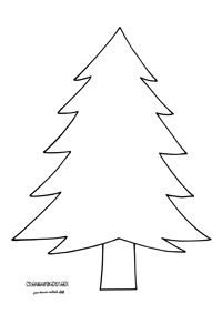 Stromček - vianočný pracovný list